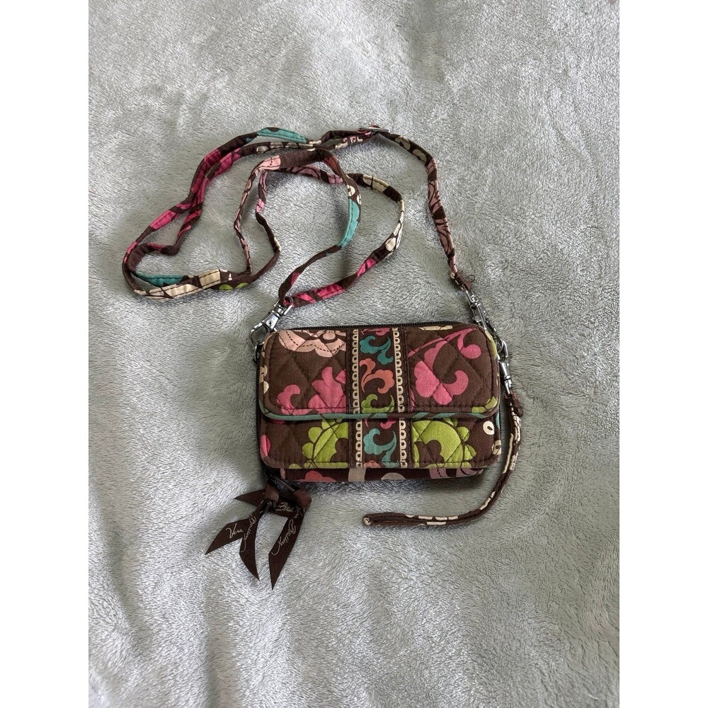 Vera Bradley crossbody wristlet wallet Y2K whimsy retired pattern Lola floral